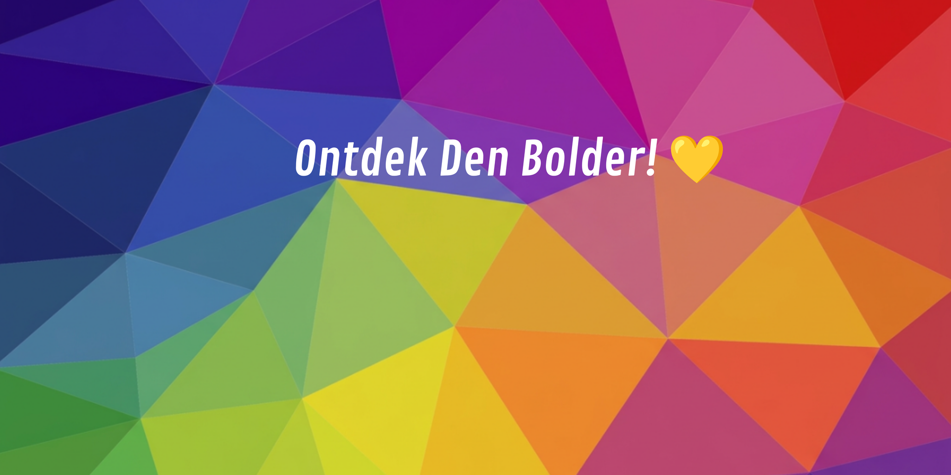 Ontdek Den Bolder! 💛