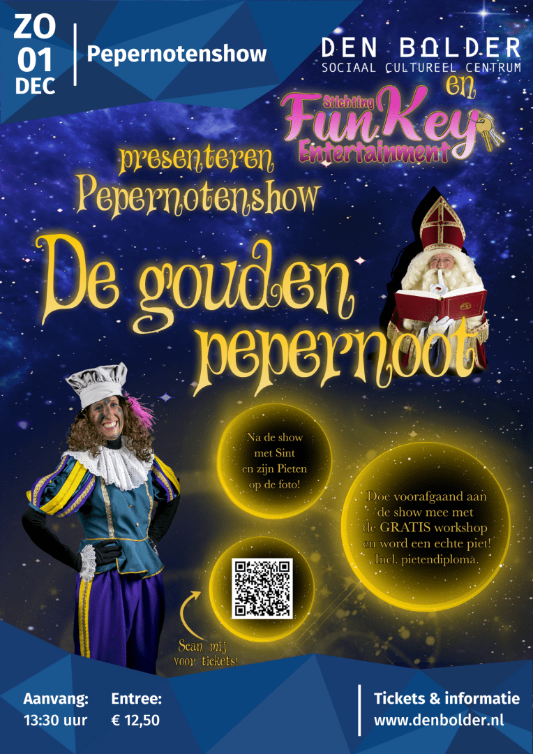 poster_def_1 Pepernotenshow: De Gouden Pepernoot - Den Bolder