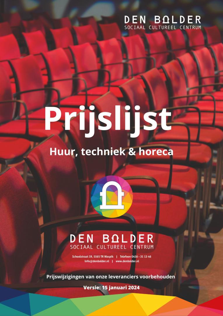 1 Prijslijsten - Den Bolder